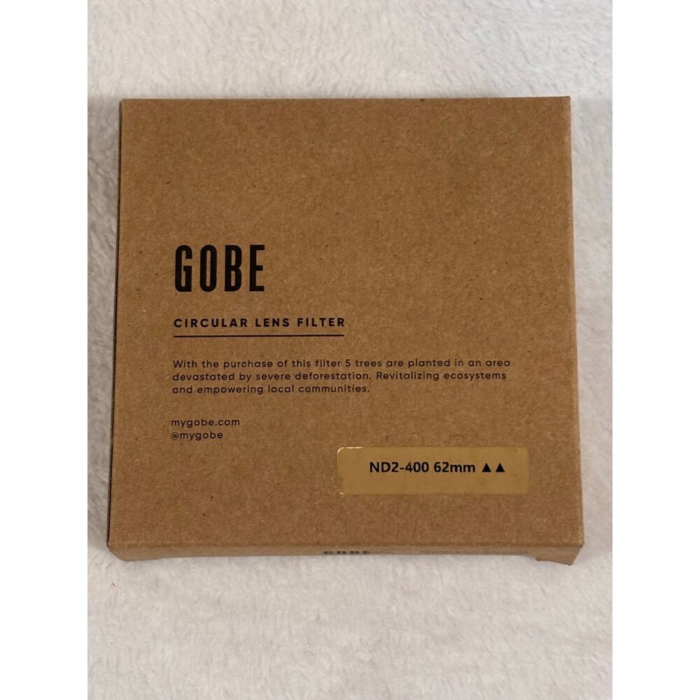 Gobe ND2-400 62mm Circular Lens Filter New In Box